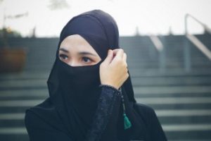 Wanita Pemalu Ilustrasi Kerudung Cadar Px Com